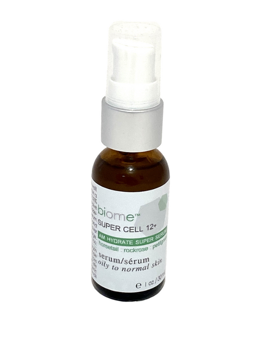 biome™ Super Cell 12+ AM Hydrate Face Serum, 1 oz.